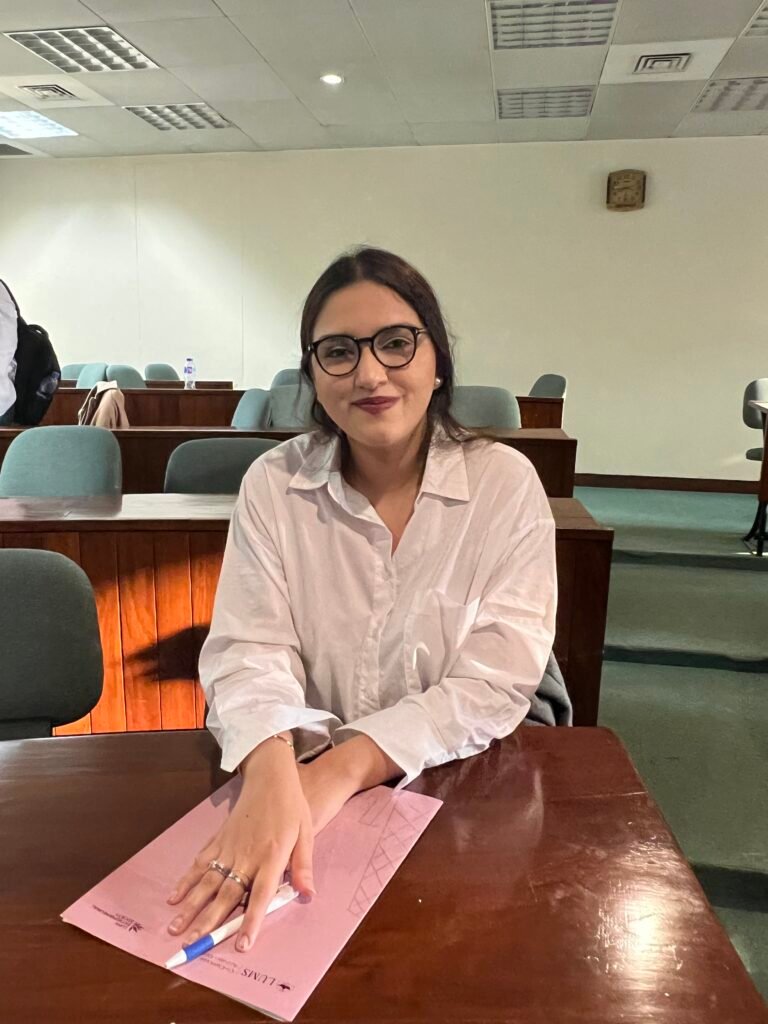 Picture of Khadija Mian, Head of Strategic Growth and Operations at ANC Global judging at YLES